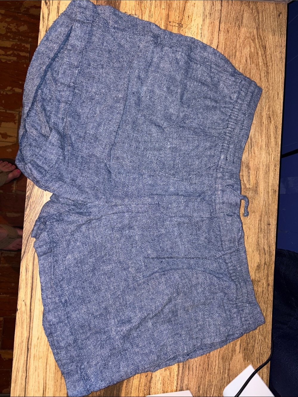 Old Navy Heathered Blue Athletic Shorts